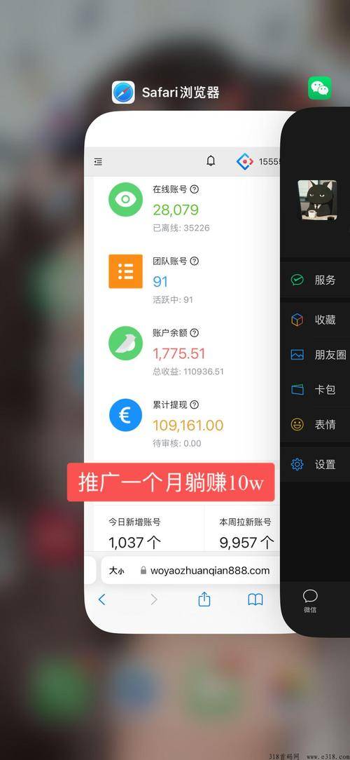 网络挂机赚钱平台_一斗米挂机项目 多账号收益 被动收入裂变模式