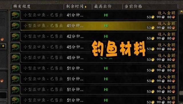 魔兽怀旧服WLK炼金术没落_wow炼金术赚钱_小型亚口细鱼炼金