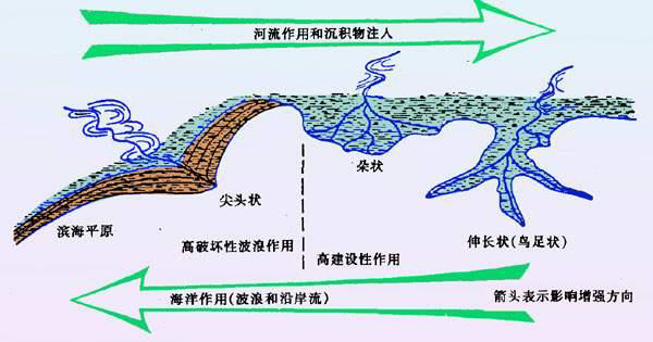 平原和三角洲_三角洲平原形成于河流下游_辫状河三角洲平原
