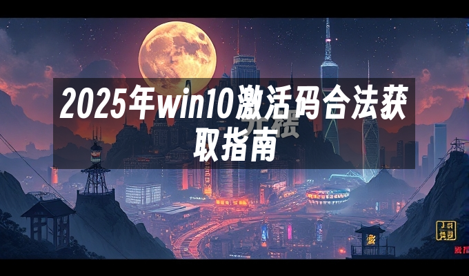 win10激活码合法获取指南_win10安装激活码_2025年win10密钥获取与激活指南