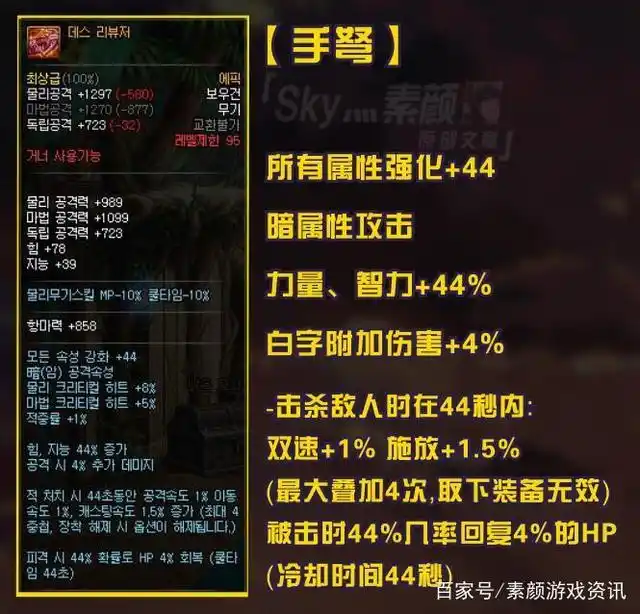 神枪手95级深渊史诗武器分析_dnf95天命之矛好用吗_神枪手95级史诗武器属性提升率