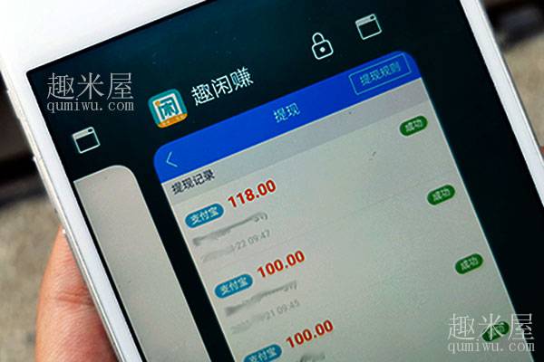 趣闲赚收入记录图