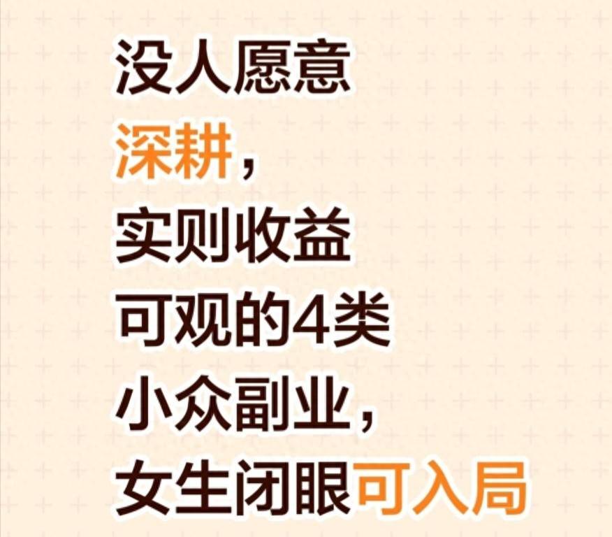 居家兼职项目_下班后赚钱小生意_女性小众副业